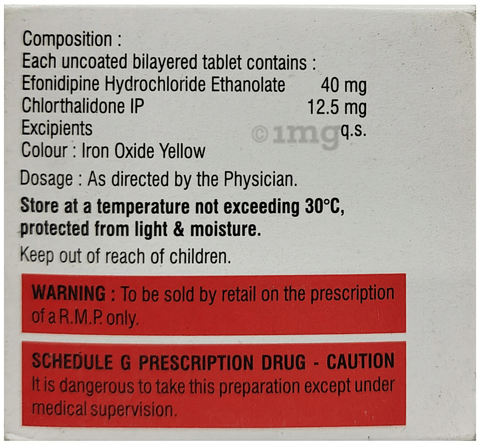 Efnocar-CT 40/12.5 Tablet image Efnocar-CT 40/12.5 Tablet image