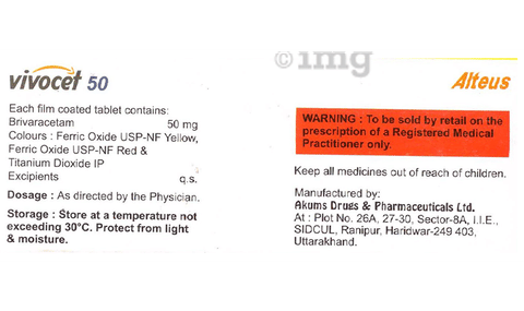 Vivocet 50 Tablet image Vivocet 50 Tablet image
