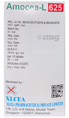 Amocea-L 625 Tablet image
