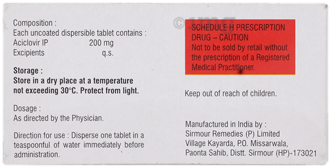 Herpikind 200 Tablet DT image