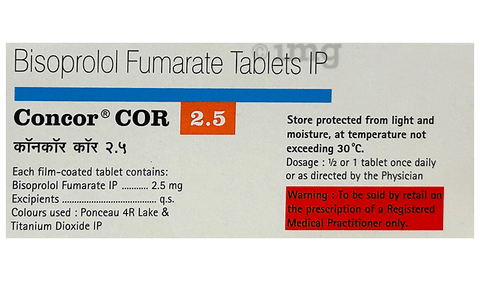 Concor COR 2.5 Tablet image