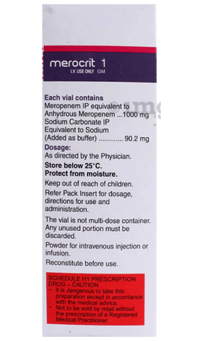 Merocrit 1gm Injection image