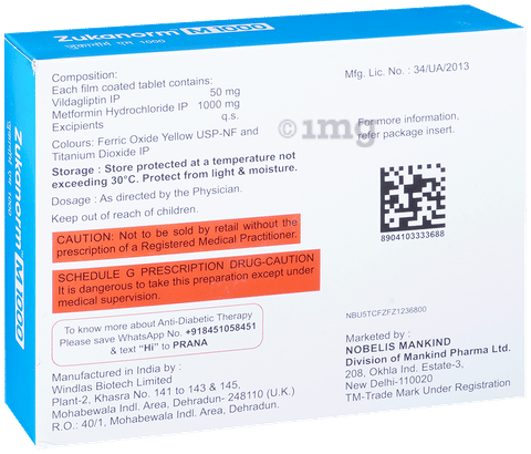 Zukanorm M 1000 Tablet image
