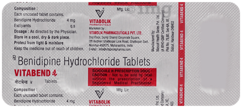 Vitabend 4mg Tablet image Vitabend 4mg Tablet image