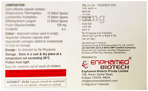 Aidobact 45 BU Capsule image Aidobact 45 BU Capsule image