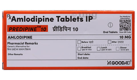 Predipine 10 Tablet image