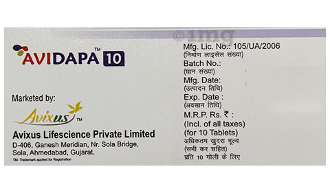 Avidapa 10 Tablet image