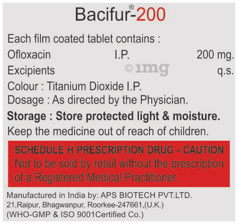 Bacifur 200 Tablet image