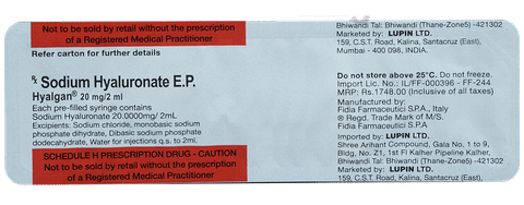 Hyalgan Injection image Hyalgan Injection image