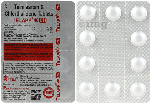 Telapp CH 40mg/12.5mg Tablet