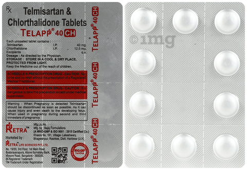 Telapp CH 40mg/12.5mg Tablet image Telapp CH 40mg/12.5mg Tablet image