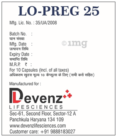 LO-Preg 25 Capsule image