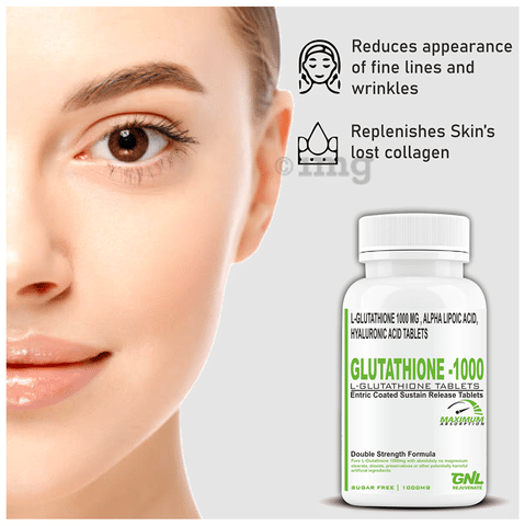glu tru glutathione skin whitening pills Goa Nutritions Glutathione 1000 Enteric Coated Sustained Release Tablet  Sugar Free: Buy bottle of 60.0 tablet sr at 𝗯𝗲𝘀𝘁 𝗽𝗿𝗶𝗰𝗲 in India