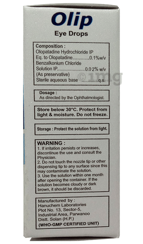 Olip 0.1% Eye Drop image Olip 0.1% Eye Drop image