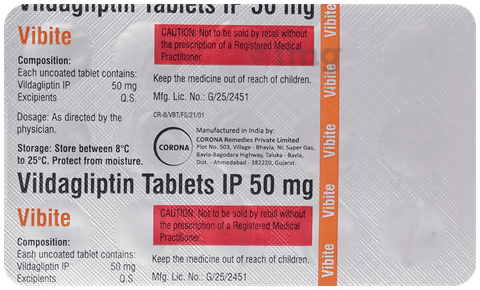 Vibite 50mg Tablet image