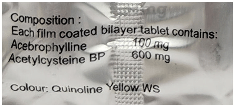 Abevia-N 100mg/600mg Tablet image