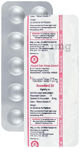 Rosuvford 20mg Tablet image Rosuvford 20mg Tablet image