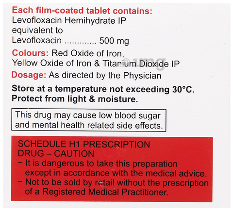 Levoquin 500mg Tablet image
