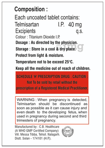 Telartes 40 Tablet image