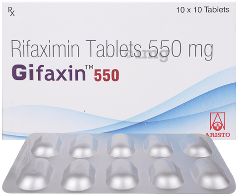 Gifaxin 550 Tablet image Gifaxin 550 Tablet image