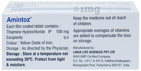 amiNTOZ 100mg Tablet image