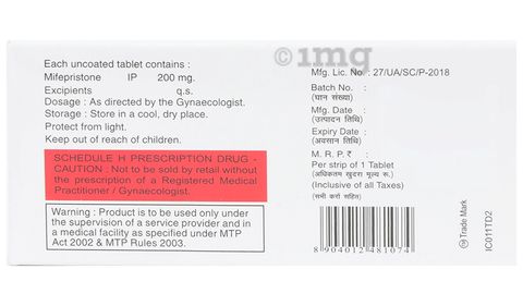 Abortab 200mg Tablet image