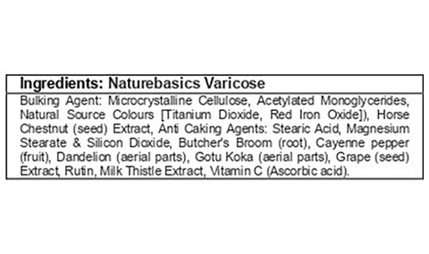 Naturebasics Varicose Tablet image