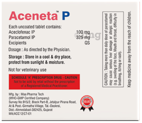 Aceneta P Tablet image
