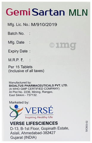 Gemisartan MLN Tablet ER image Gemisartan MLN Tablet ER image