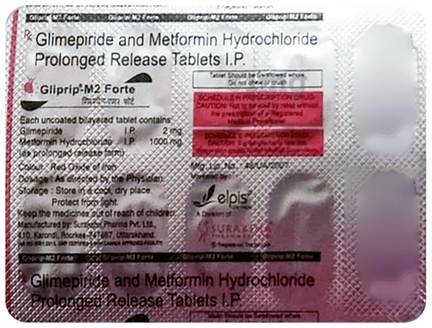 Gliprip-M2 Forte Tablet PR image Gliprip-M2 Forte Tablet PR image