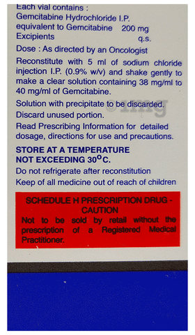 Gemitrate 200 Injection image