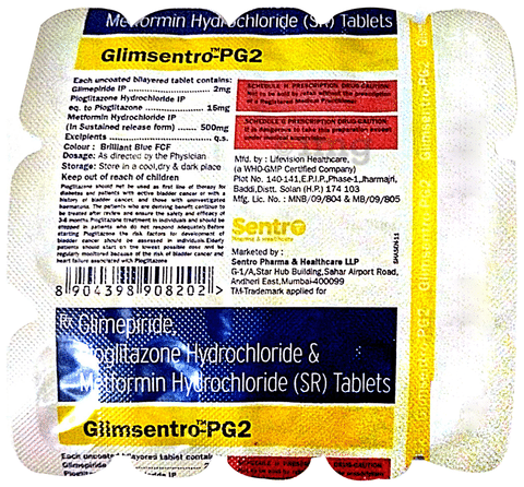 Glimsentro-PG2 Tablet SR