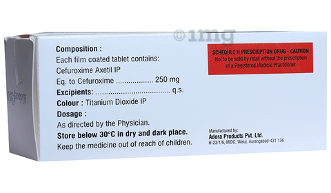 Aldacef 250mg Tablet image
