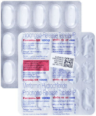 Formin-SR 1000 Tablet image Formin-SR 1000 Tablet image