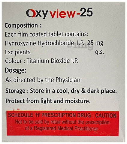 Oxyview 25 Tablet image