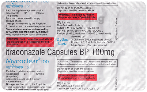 Mycoclear 100 Capsule image