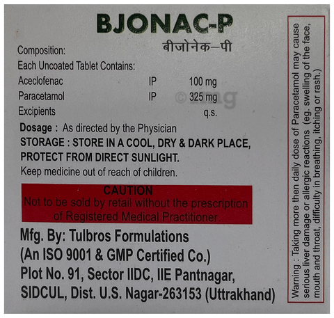 Bjonac-P Tablet image Bjonac-P Tablet image