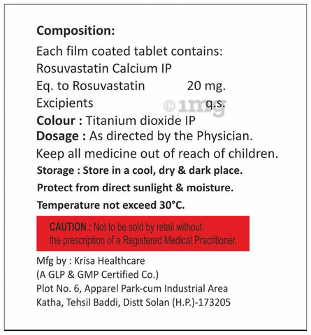 Rosusartes 20 Tablet image