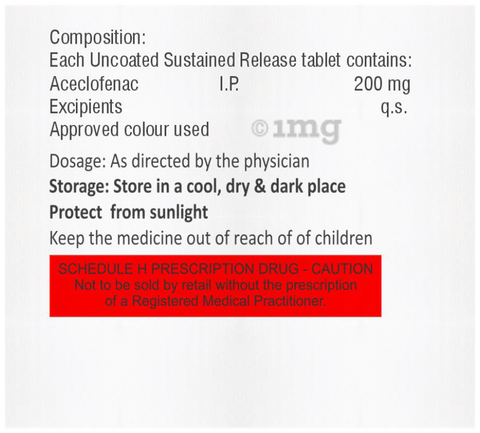 Acevil 200 Tablet SR image