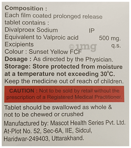 Diprowize OD 500 Tablet PR image