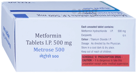 MetROSE 500mg Tablet image