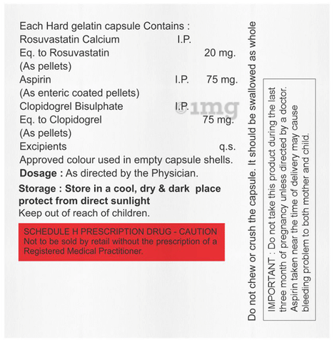 Rosuvil Gold 75mg/20mg/75mg Capsule