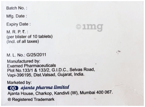 Buy Empalo SM 25/100/1000 Tablet ER Online: View Uses, …
