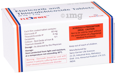 फ्लेक्सीफ्री 60mg/4mg टैबलेट image