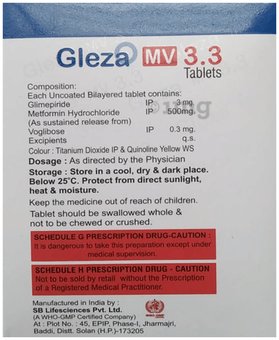 Gleza MV 3.3 Tablet SR image Gleza MV 3.3 Tablet SR image