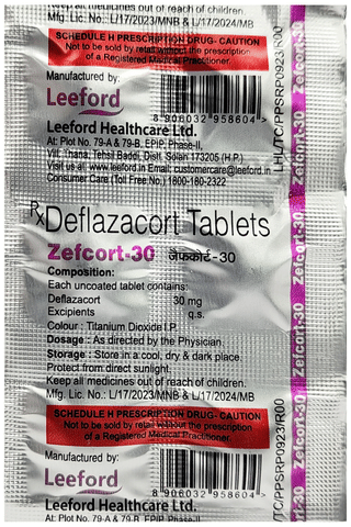 Zefcort 30mg Tablet image