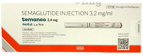 Semaneo 2.4mg Injection Combipack image Semaneo 2.4mg Injection Combipack image