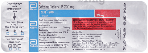 Cefi 200 Tablet