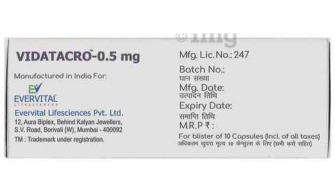 Vidatacro 0.5mg Capsule image