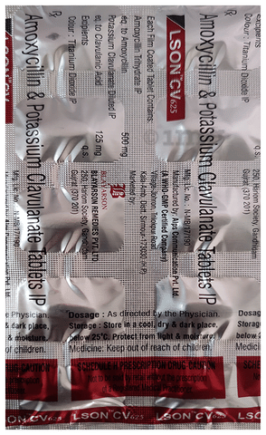 Lson CV 625 Tablet image Lson CV 625 Tablet image